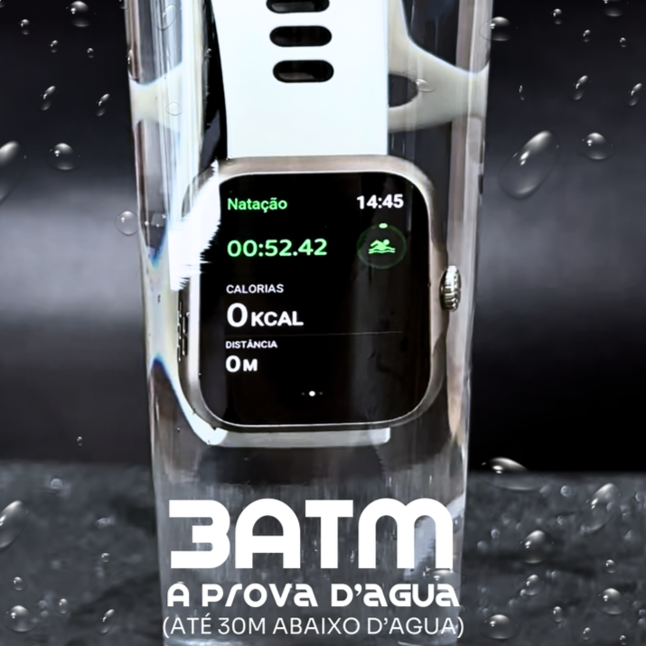 ACTION WEARZONE | Smartwatch Esportivo | A PROVA D'ÁGUA, GPS integrado