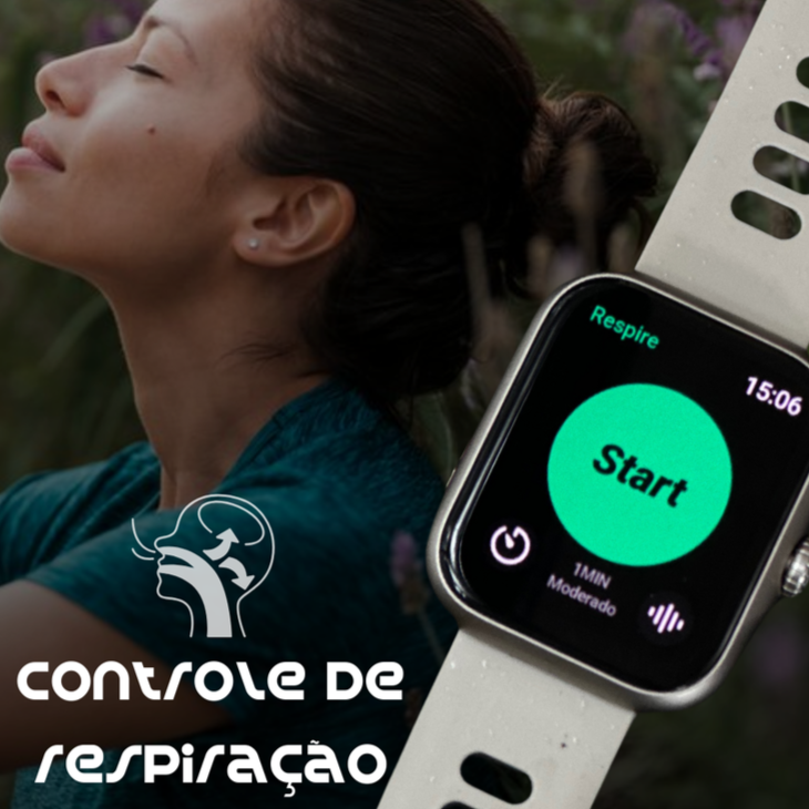 ACTION WEARZONE | Smartwatch Esportivo | A PROVA D'ÁGUA, GPS integrado