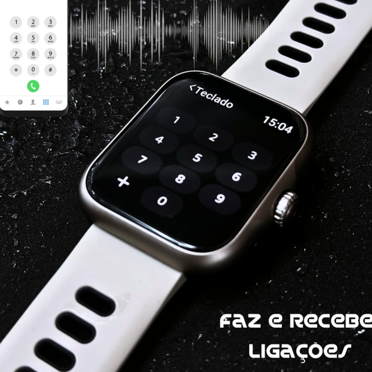 ACTION WEARZONE | Smartwatch Esportivo | A PROVA D'ÁGUA, GPS integrado